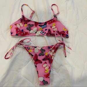 shein butterflies bikini NWOT